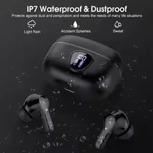 New Wireless Earbuds HiFi Stereo Headphones BT5.3 with ENC Noise Cancelling 48H LED Display Ear Buds IP7 Waterproof Earphones