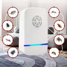 Ultrasonic Pest Repellent Plug-In - Effective Indoor Insect Control For Mosquitoes, Mice, Spiders, Ants, Cockroaches - Child-Saf