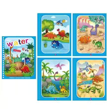 1P Reusable Water Drawing Book - Mess-Free Magic Painting Pad with Refillable Water Pen