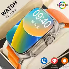 New Smartwatch Men 49mm Series 8 2.3"AMOLED Screen NFC Compass Waterproof For Apple Watch IWO Ultra 8 Smart Watches 2025 Android