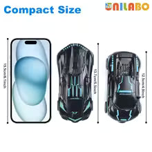 Transformable Robot Sports Car Toys, No Batteries, Educational Kids Gift, Colorful Model Vehicle for Play Learning