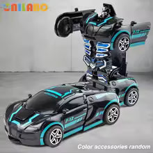 Transformable Robot Sports Car Toys, No Batteries, Educational Kids Gift, Colorful Model Vehicle for Play Learning